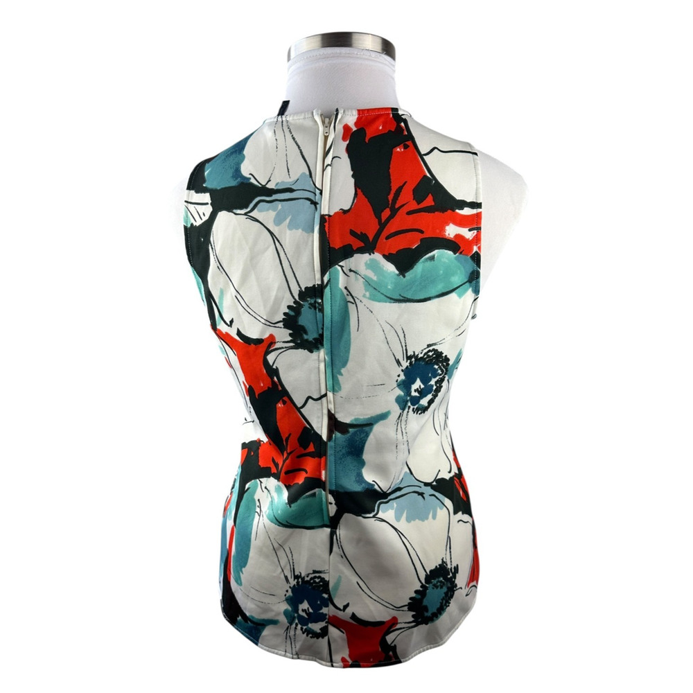 AKEMI + KIN x Anthropologie Pani Peplum Top Floral Sleeveless Scuba Women's XL - Picture 10 of 11